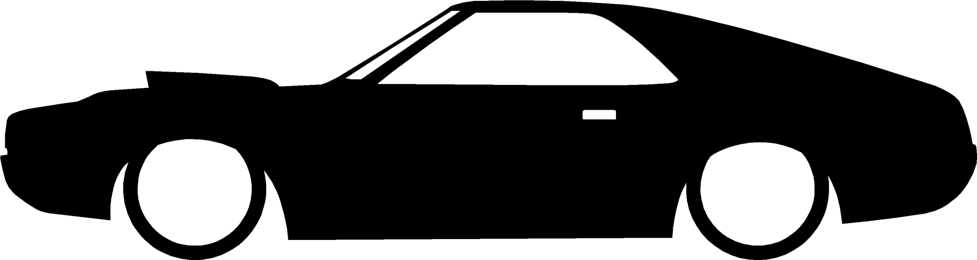 AMC AMX Hurst silhouette decal